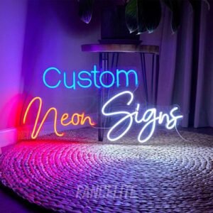 Neon Light Single Line Square Board