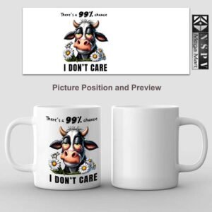 I Don’t Care Personalised White Ceramic Coffee Mug for gifting