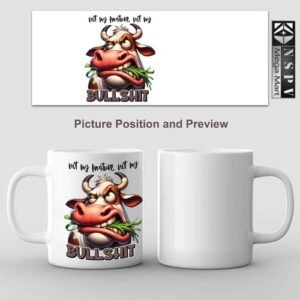 Bullshit Personalised White Ceramic Coffee Mug for gifting